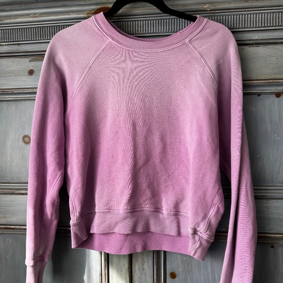 RE/DONE HANES Edition Classic Raglan In Faded Blossom Size S - Picture 4 of 8